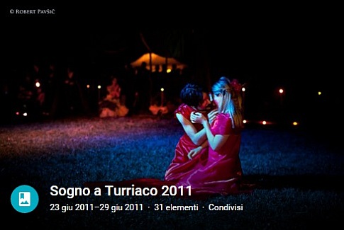 Foto dello spettacolo 'Sogno di una notte di mezza estate' a Turriaco del 2011