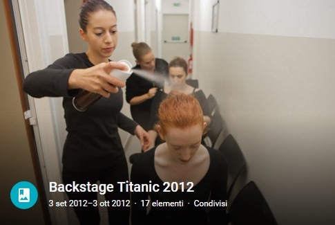 Foto del backstage di Titanic del 2012