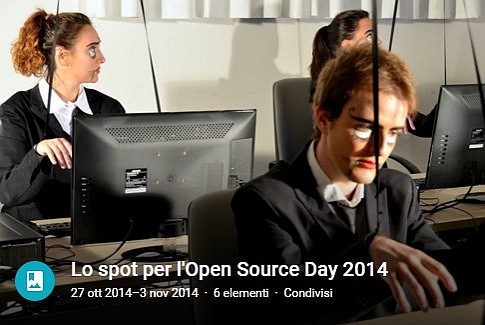 Foto riprese per lo spot dell'evento Open Source Day 2014