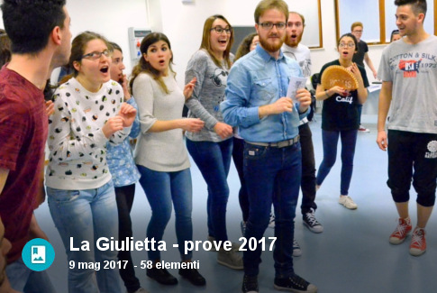 Foto delle prove per 'La Giulietta', 2017
